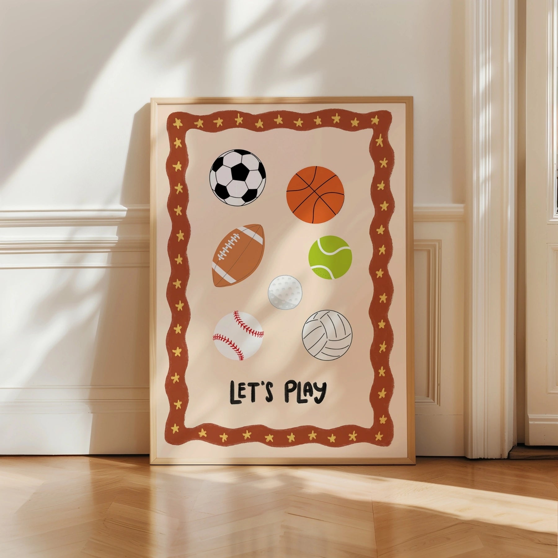 Let’s Play Sports Nursery Wall Art