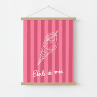 Étoile de Mer Print – Pink French Coastal Wall Art