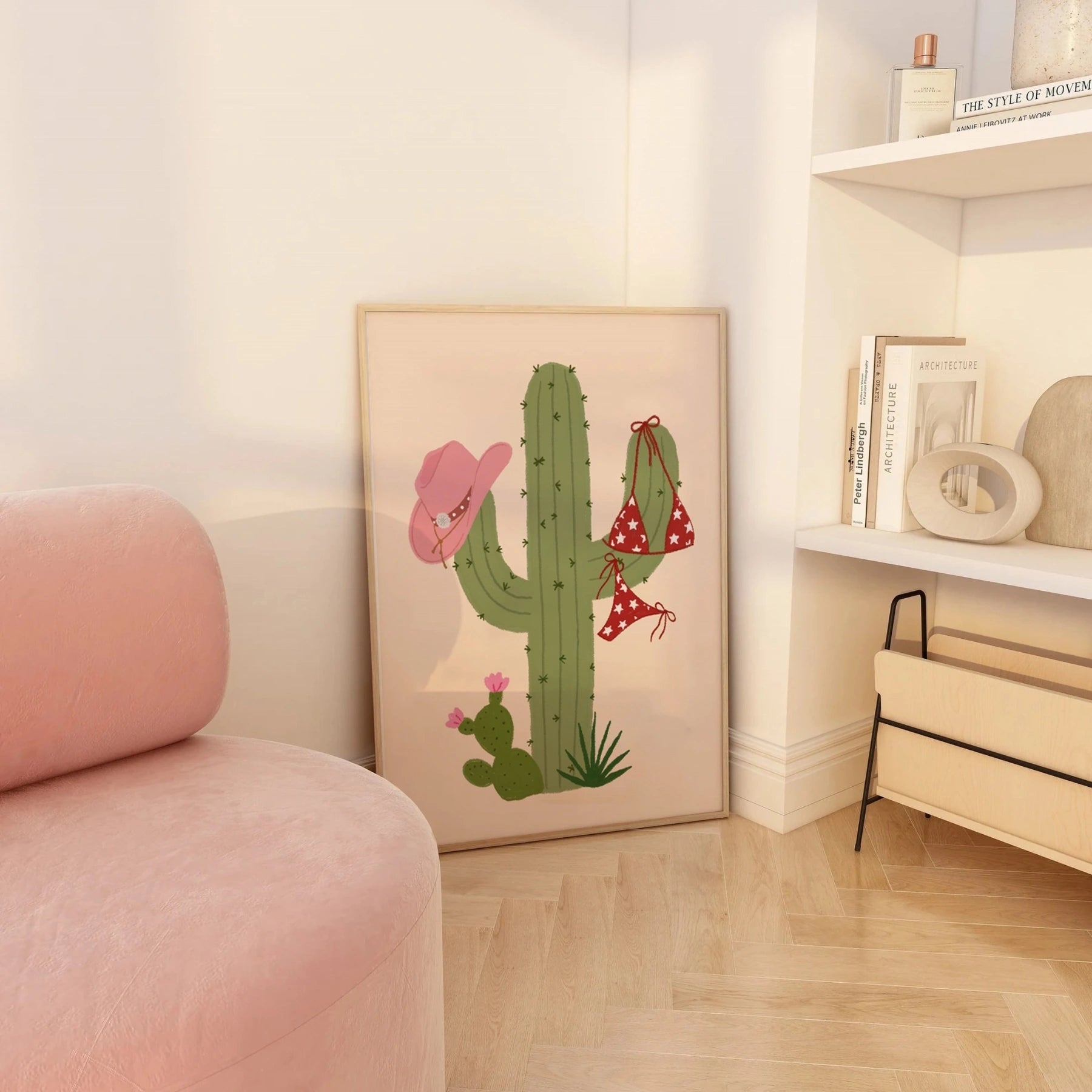 Cowgirl Cactus Wall Art