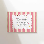 Whimsical Girl Quote – Nursery & kids wall art