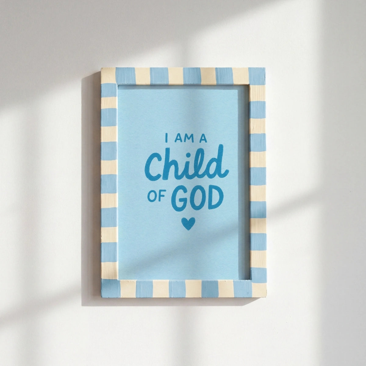 I Am a Child of God Wall Art – Bible Verse Wall Decor, Christian Wall Decor