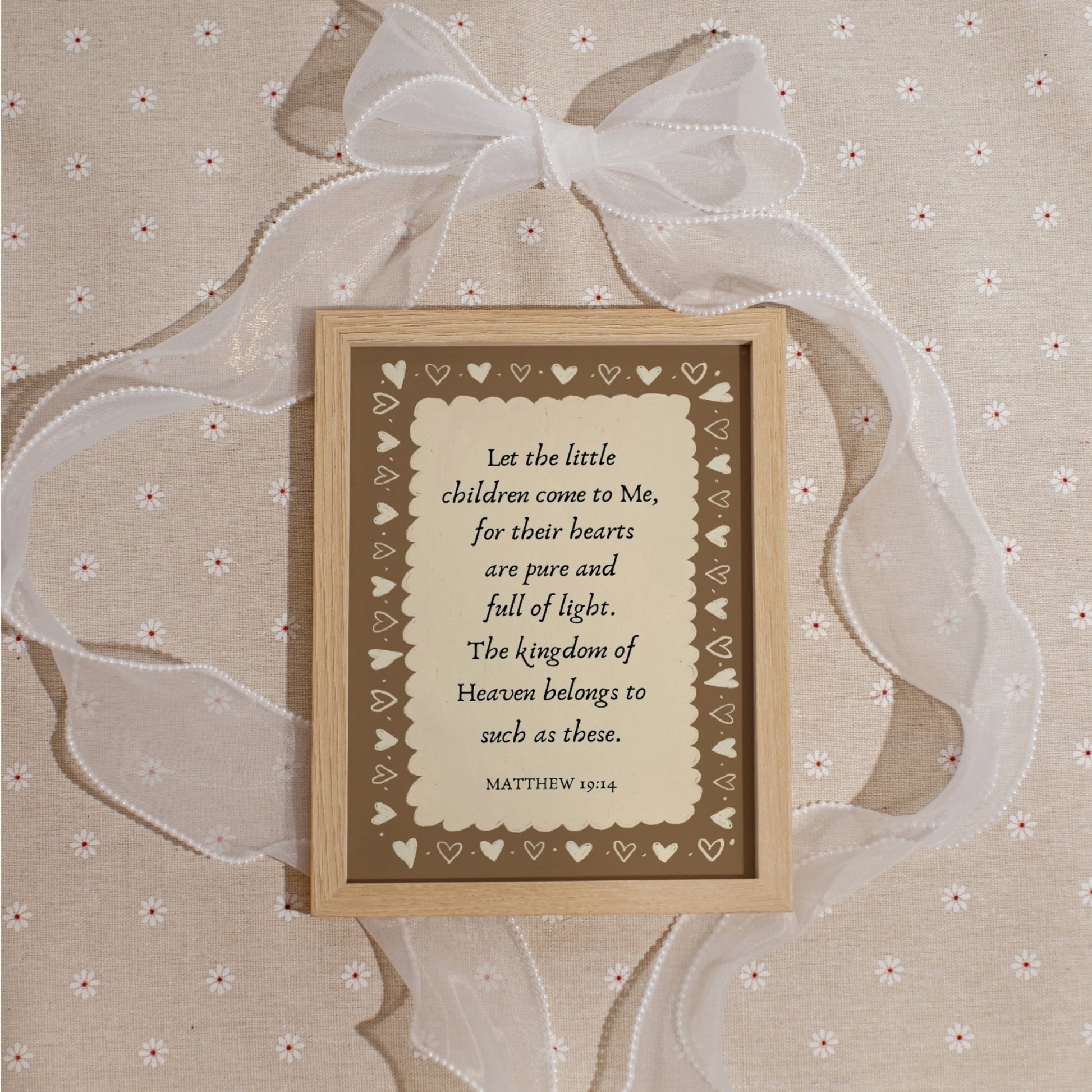 Neutral Christian Nursery Poster