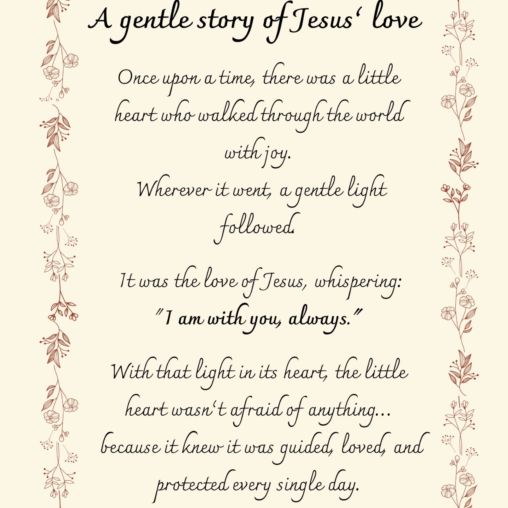 A Gentle Story of Jesus Love