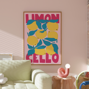 Limoncello Pink – Kitchen Wall Art