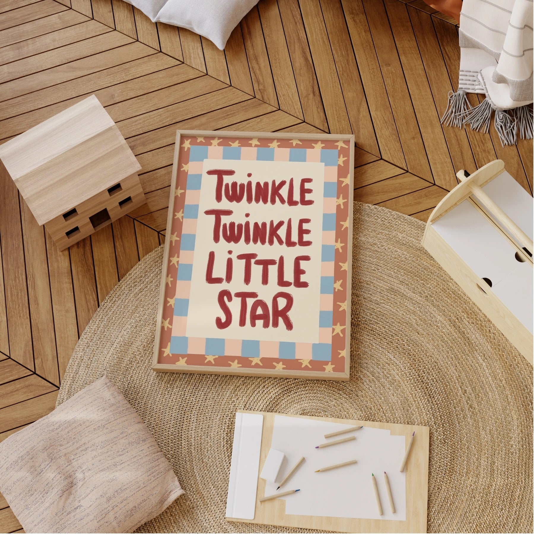 Whimsical Baby Room Decor, Colorful Kids Decor