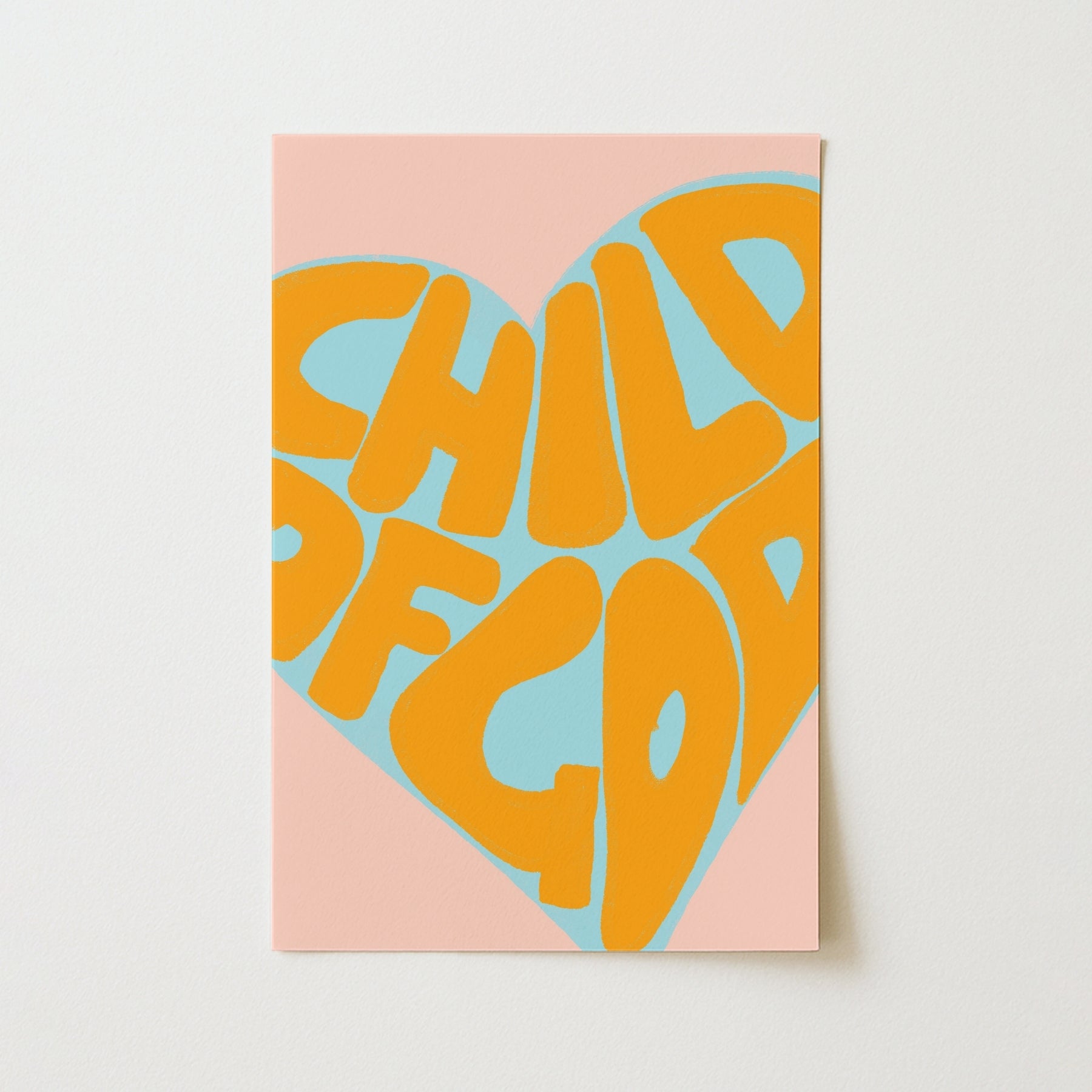 Décoration murale Enfant de Dieu – Impression chrétienne tendance