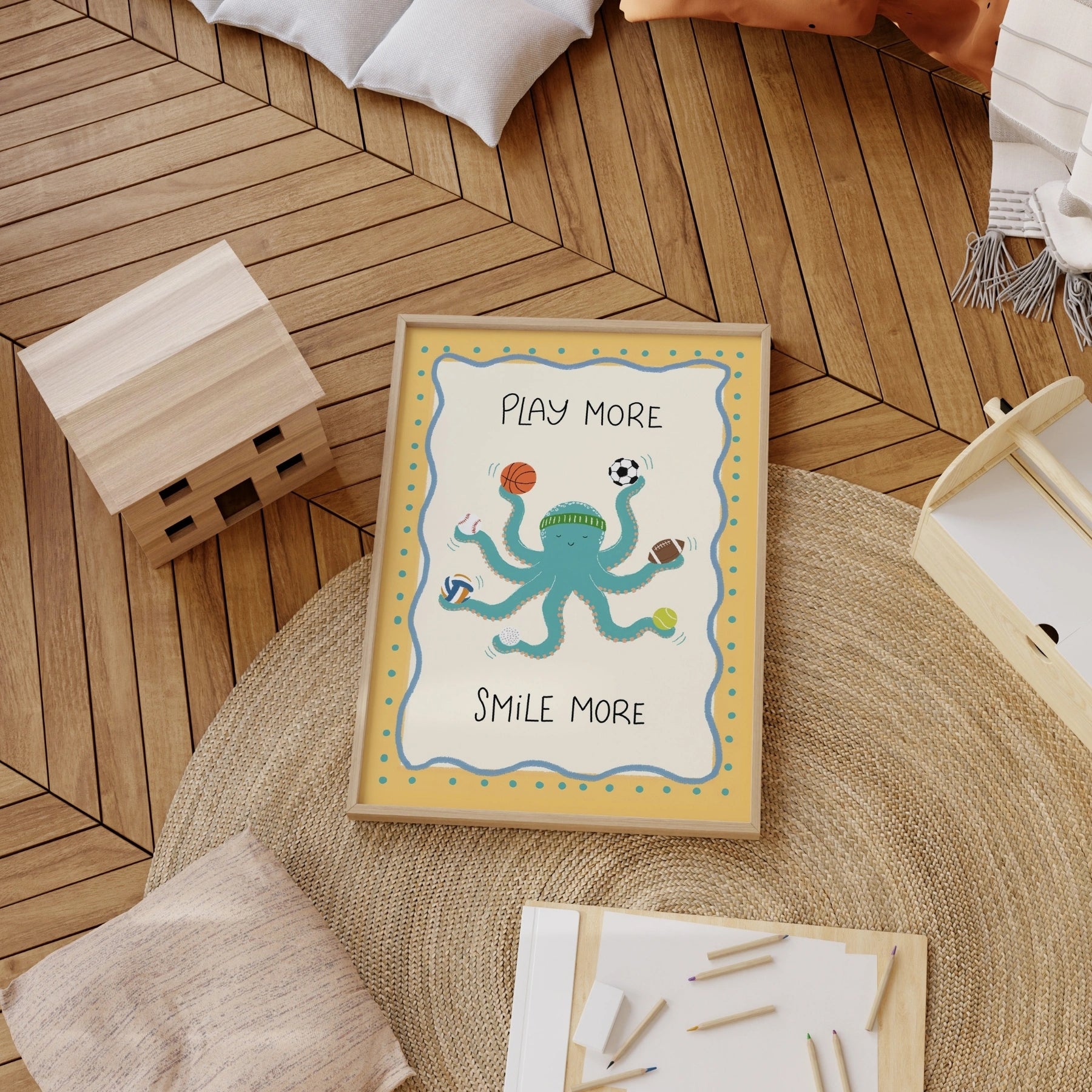 Cute Octopus Sports Print