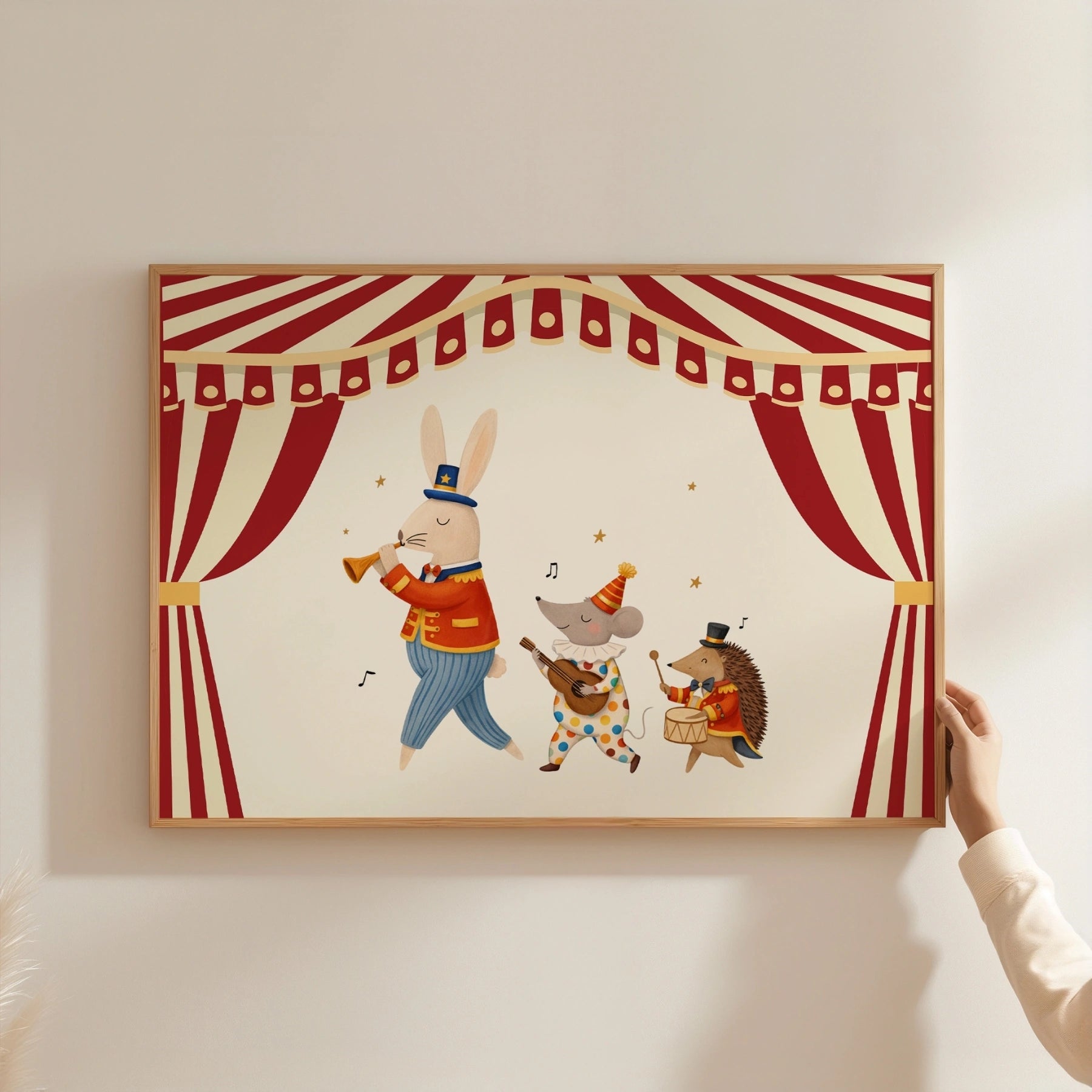 Circus Stage Nursery Print