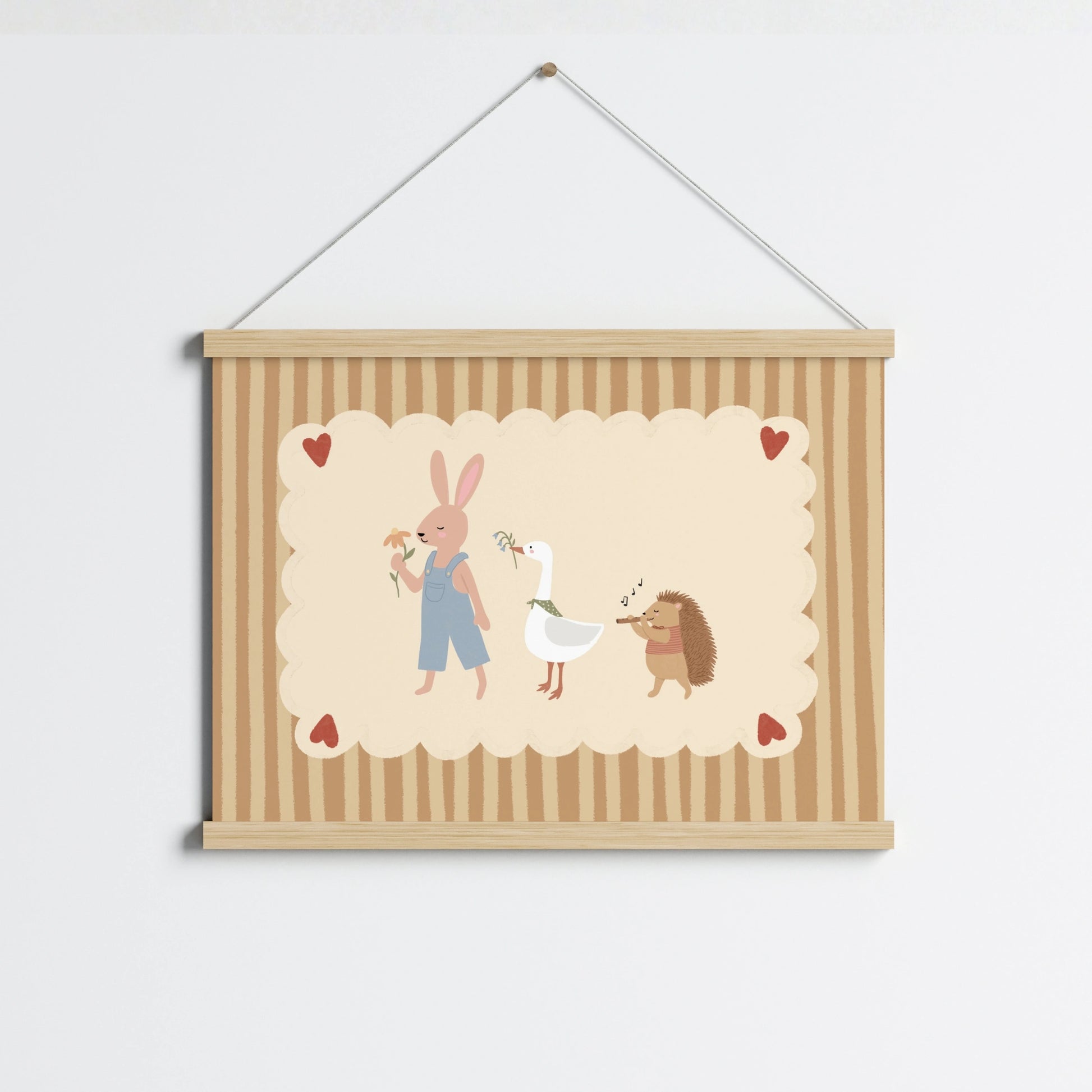 Animal Friends Nursery Wall Art