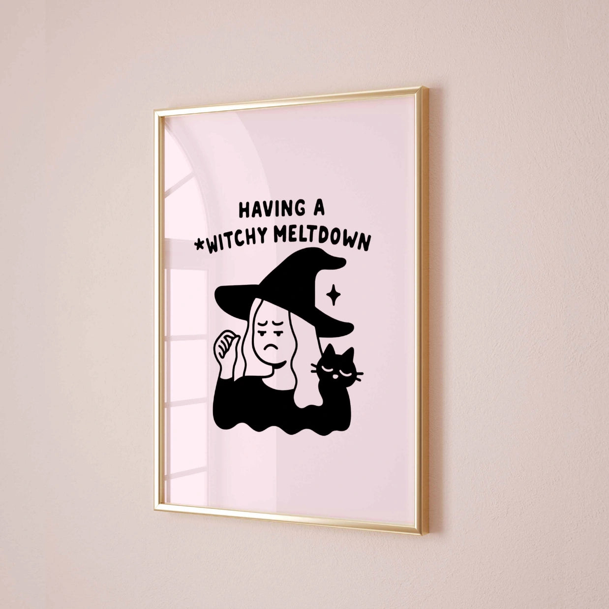 Witchy Meltdown  – Funny Halloween Print