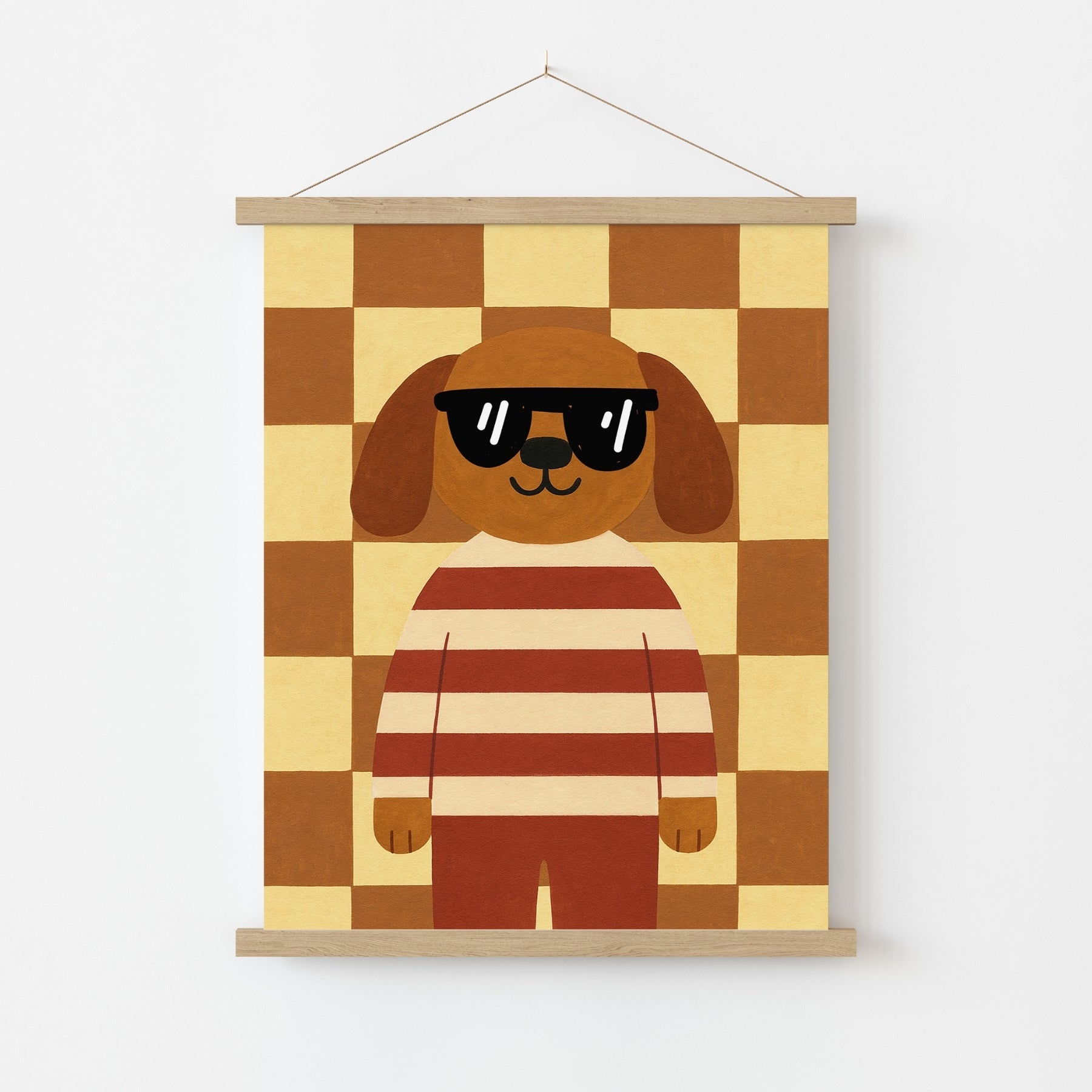 Décoration murale pour chambre d'enfant avec un chien cool