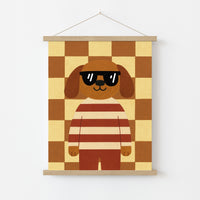 Décoration murale pour chambre d'enfant avec un chien cool