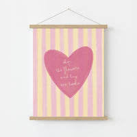 Buy Me Books Print – Cute Pink Book Lover Art