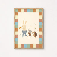 Lámina Banda del Bosque para Cuarto Infantil