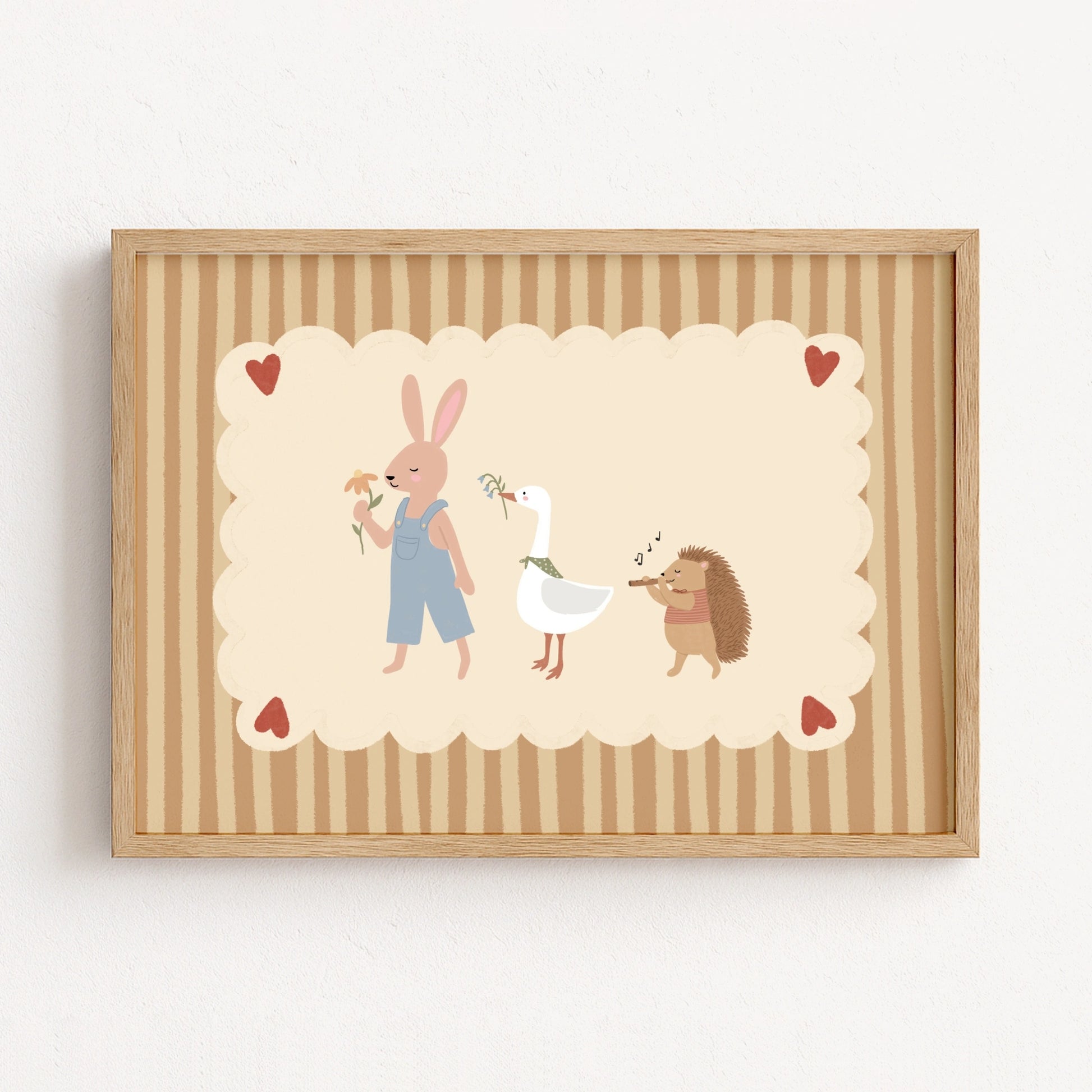 Animal Friends Nursery Wall Art