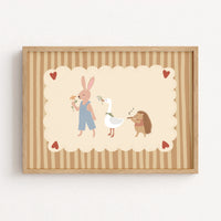 Animal Friends Nursery Wall Art