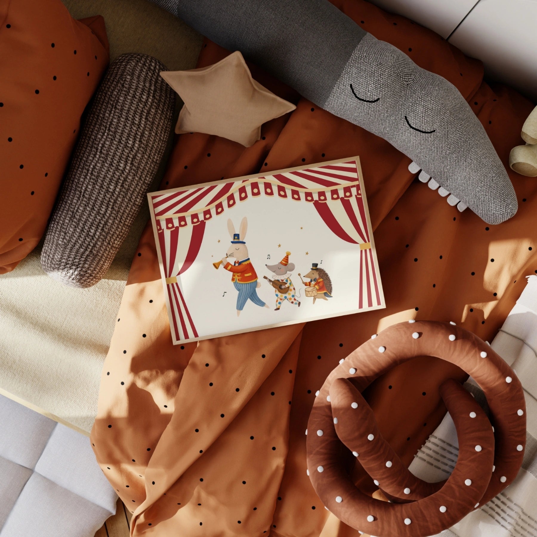 Circus Stage Nursery Print