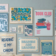 Blue Bookish Wall Art Bundle – 100+ Printable Designs