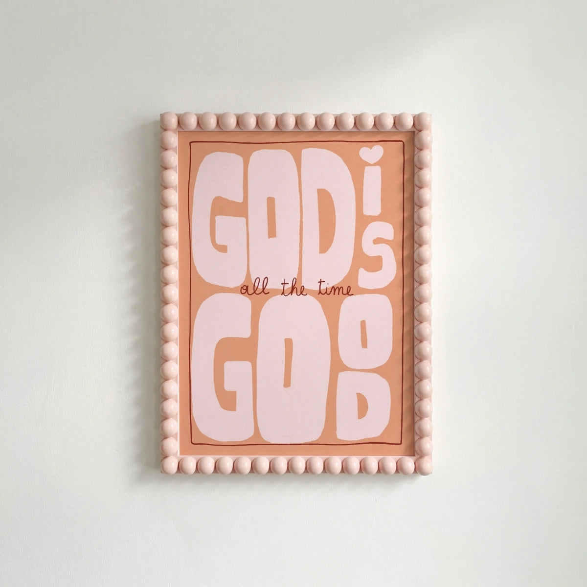 Affiche murale colorée avec citation biblique, Décoration chrétienne