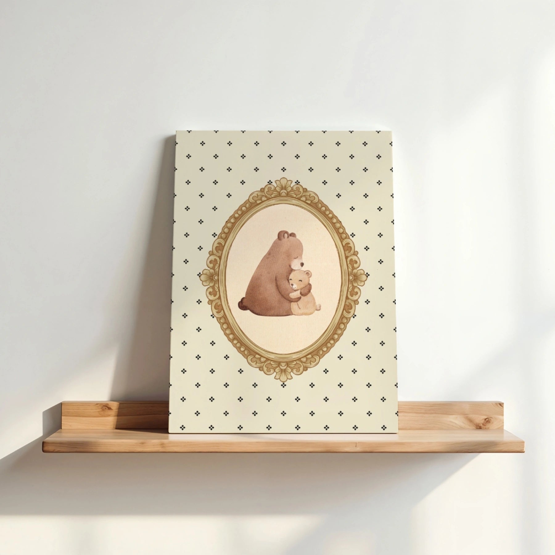 Bear Family Nursery Canvas Print