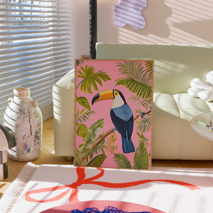 Tropical Toucan Wall Art – Vibrant Jungle Bird Print