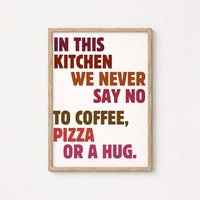 Funny Kitchen Wall Art – Quote Print