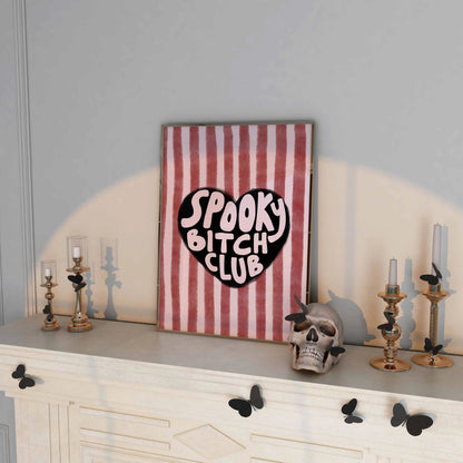 Spooky Bitch Club Wall Art – Funny Halloween Poster