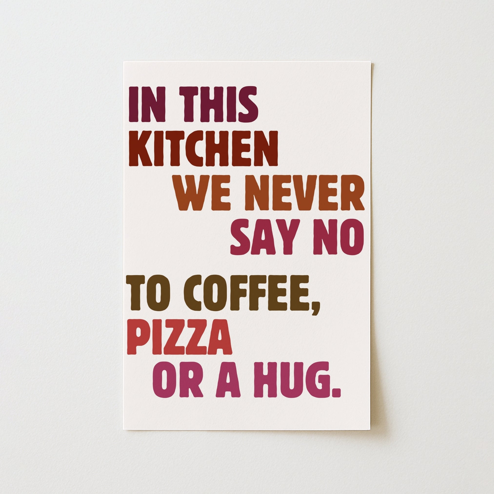 Funny Kitchen Wall Art – Quote Print