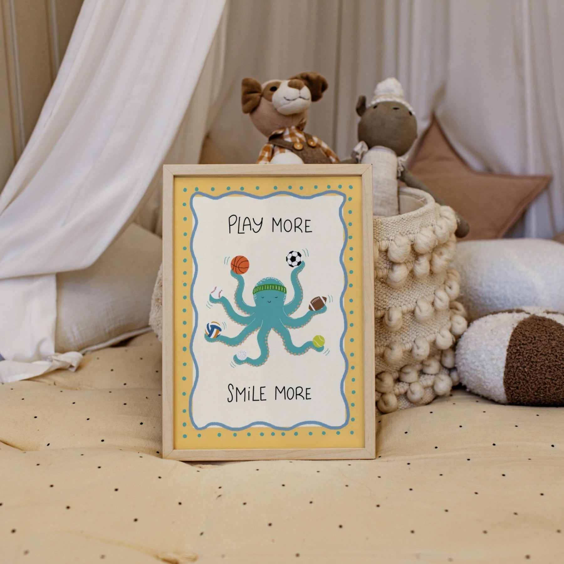 Cute Octopus Sports Print
