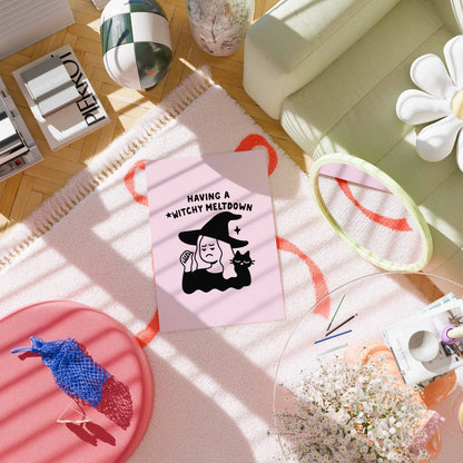 Witchy Meltdown  – Funny Halloween Print