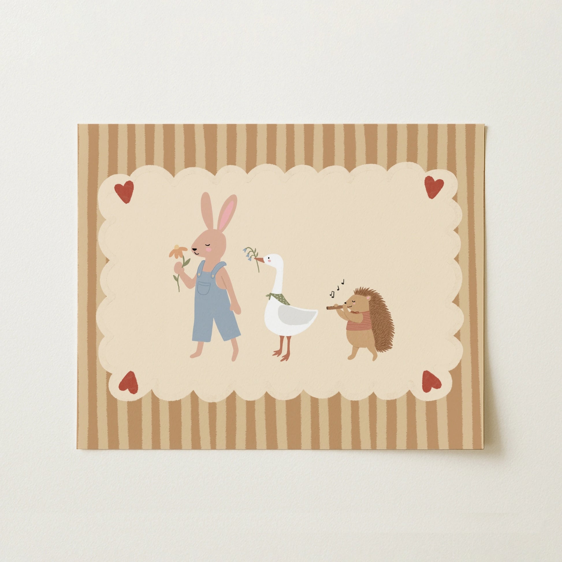 Animal Friends Nursery Wall Art