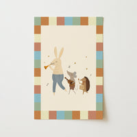 Lámina Banda del Bosque para Cuarto Infantil