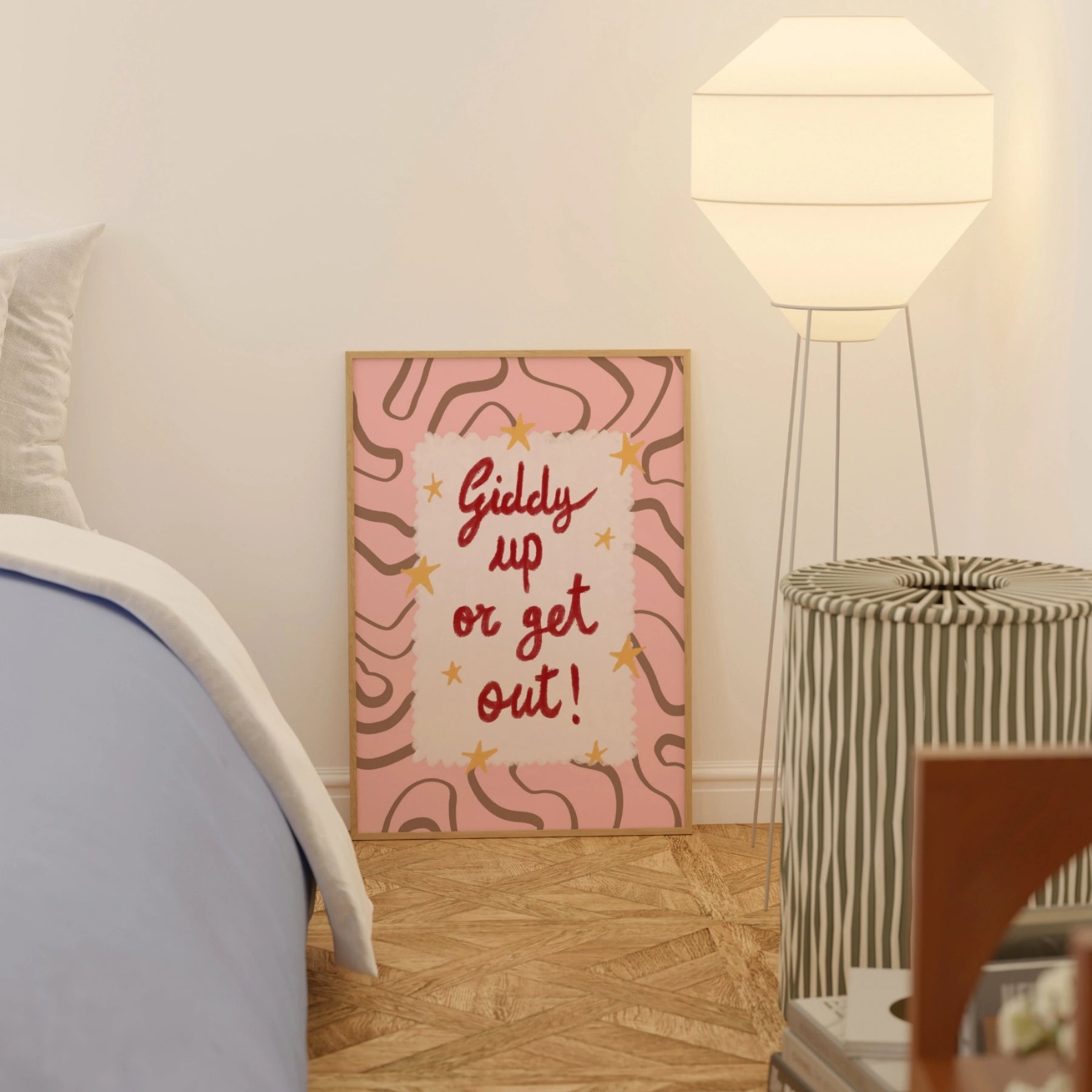 Giddy Up or Get Out Wall Art