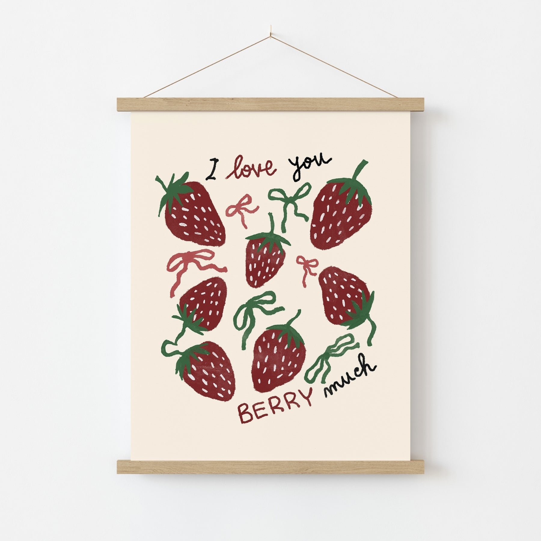 Arte murale a forma di fragola