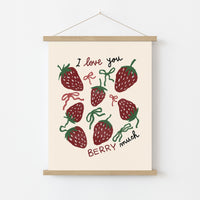 Arte murale a forma di fragola