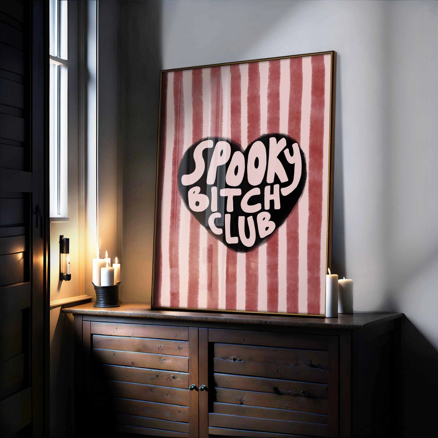Spooky Bitch Club Wall Art – Funny Halloween Poster