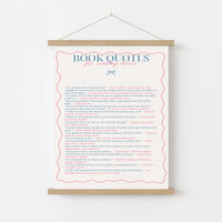 Quotes & Books Print – Literary Wall Art for Readers