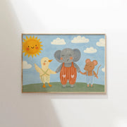Elephant Duck and Mouse – Nursery & kids wall art
