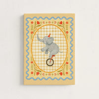 Circus Elephant Nursery Canvas Print