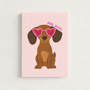 Girl Boss Dog – Nursery & Kids Canvas Wall Art