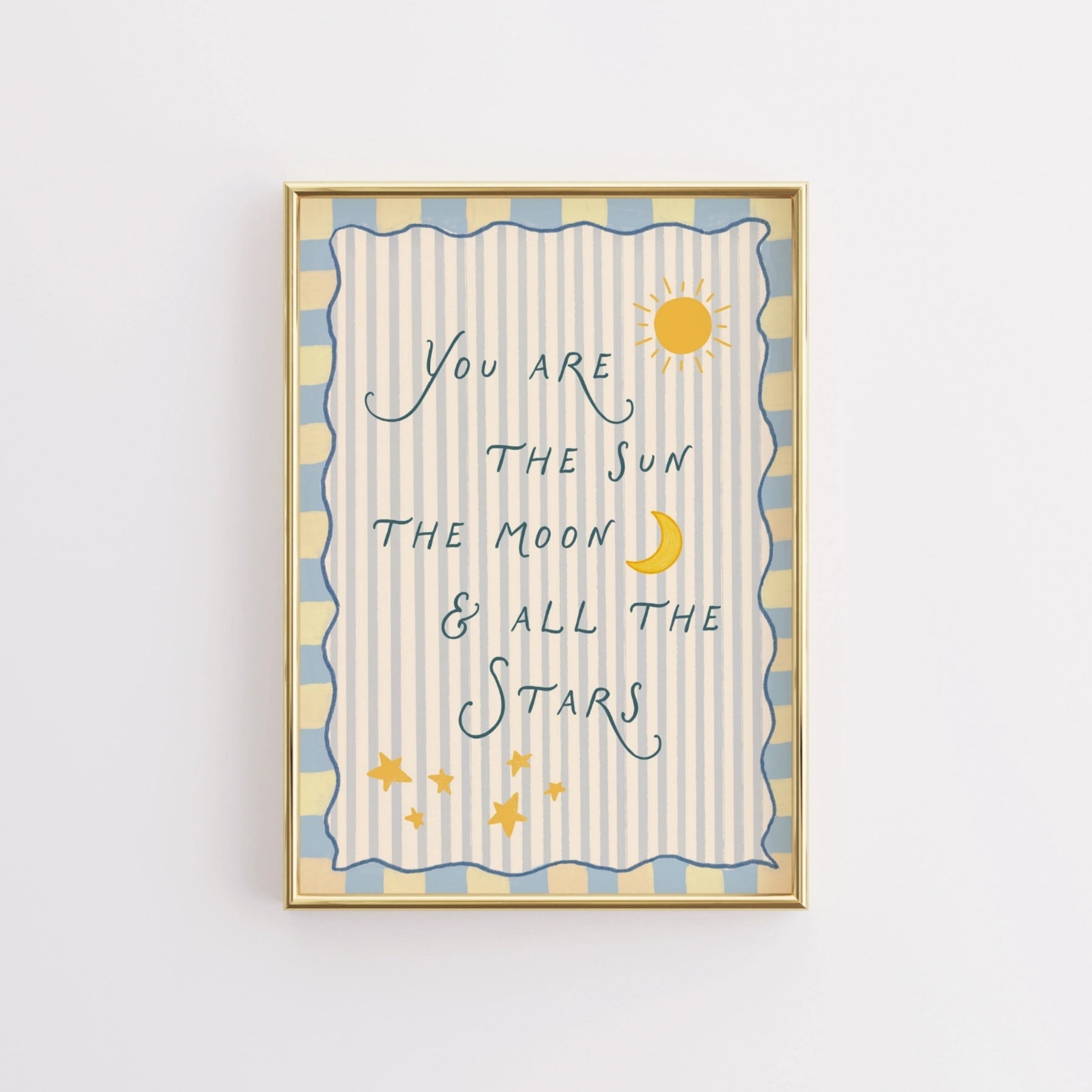 Stampa con citazione celestiale