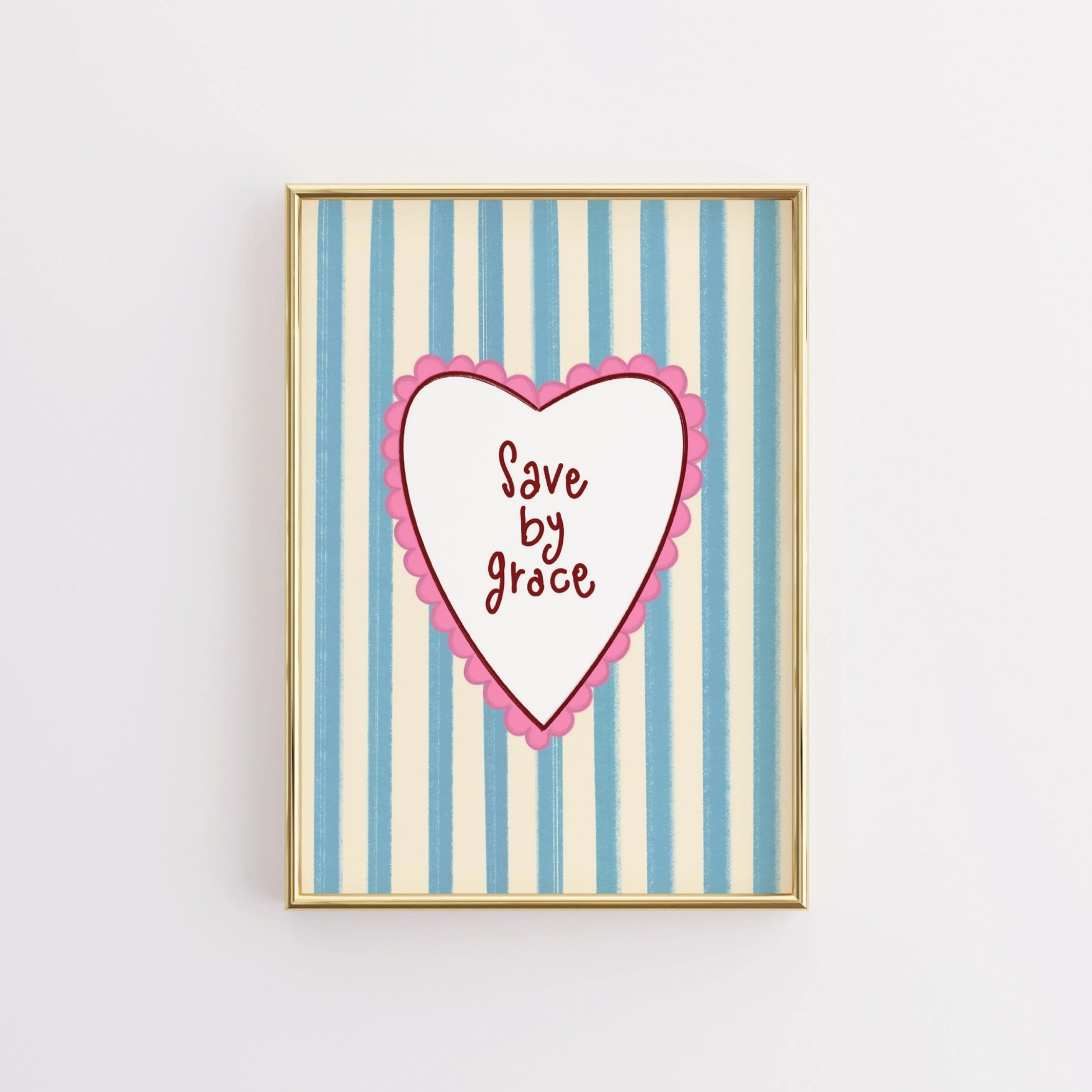 Sauvé par la grâce - Art mural chrétien