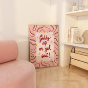 Giddy Up or Get Out – Coastal Wall Art