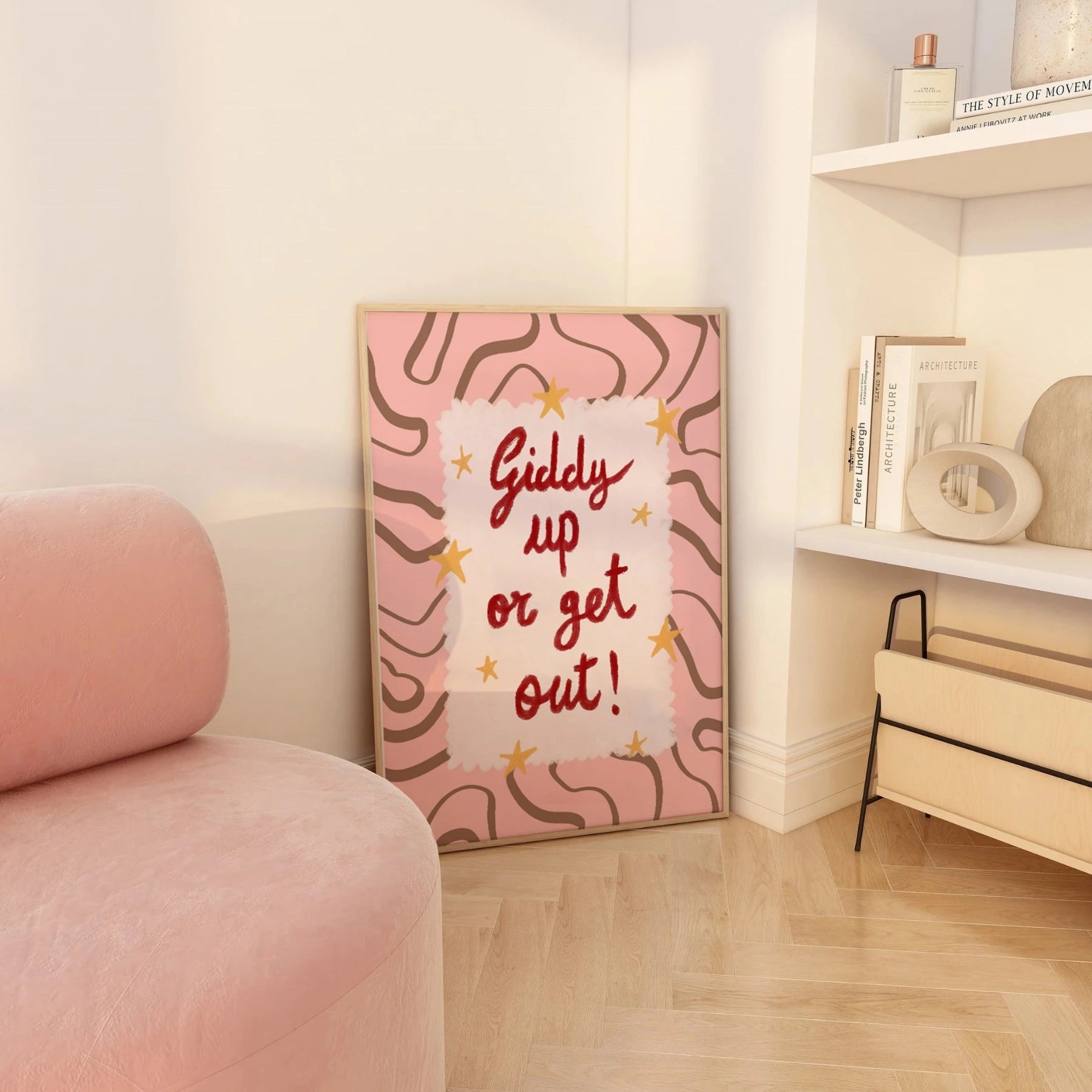 Giddy Up or Get Out Wall Art