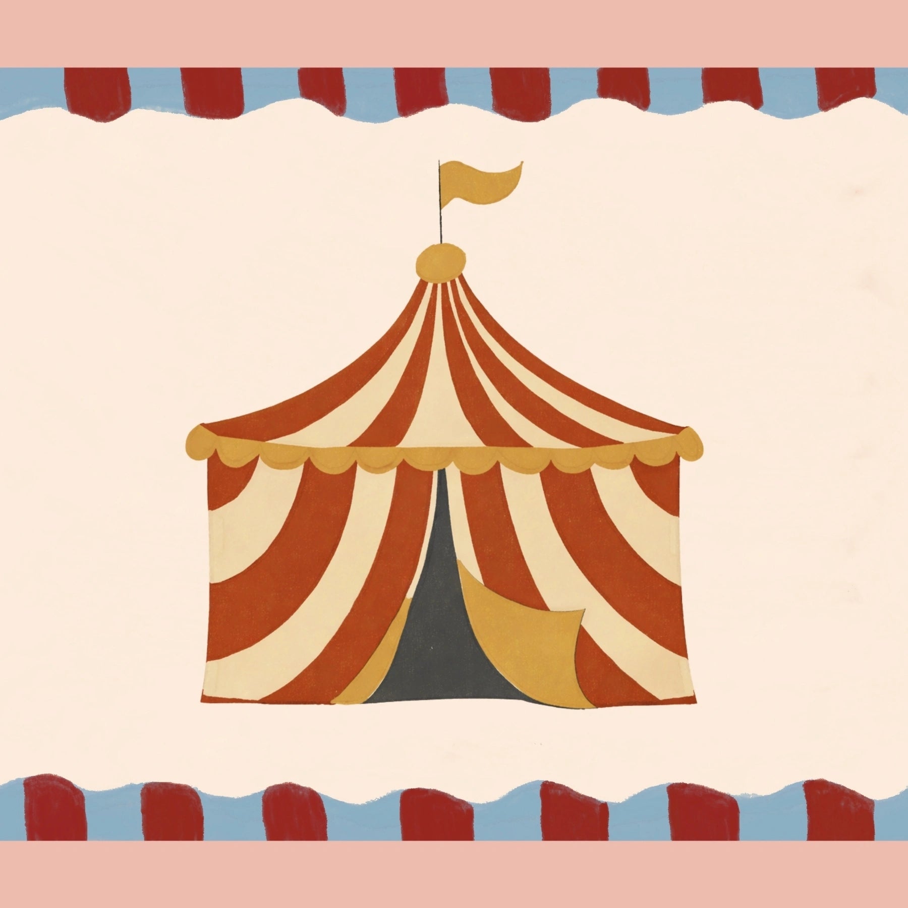 Stampa stile circo retrò