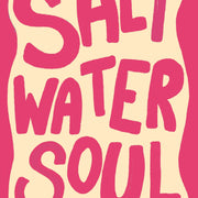 Salt Water Soul Pink – Coastal Wall Art