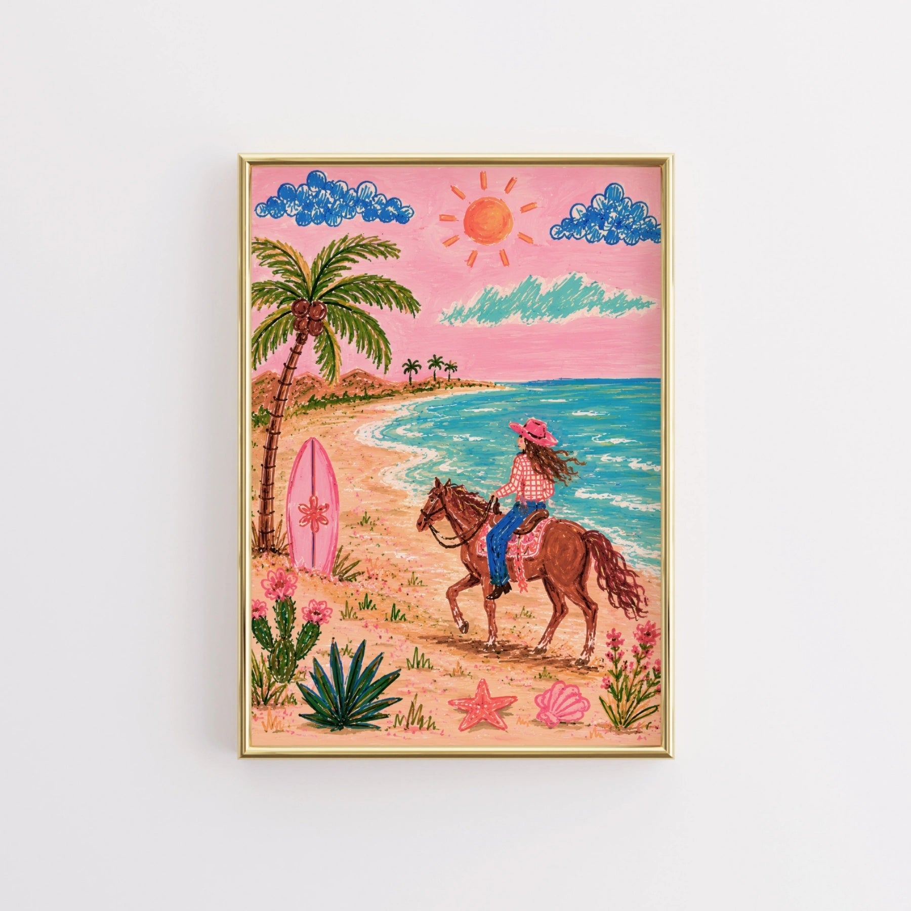 Pink Coastal Decor