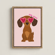 Girl Boss Dog – Nursery & Kids Canvas Wall Art