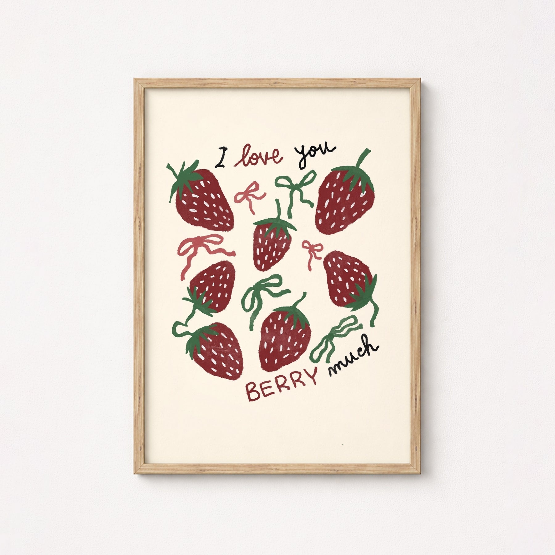 Arte murale a forma di fragola