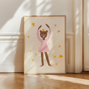 Fairy Bear Ballerina – Affiche pour enfant